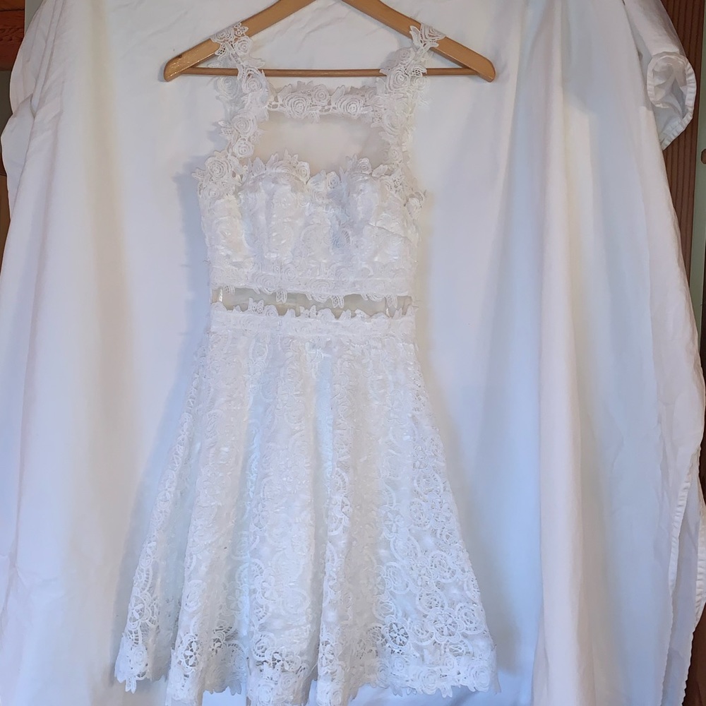 Windsor Lace Cutout Dress